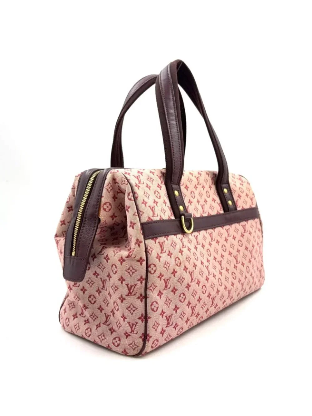 Louis Vuitton Josephine GM Monogram Mini Cerise Leather Canvas Bordeaux Handbag